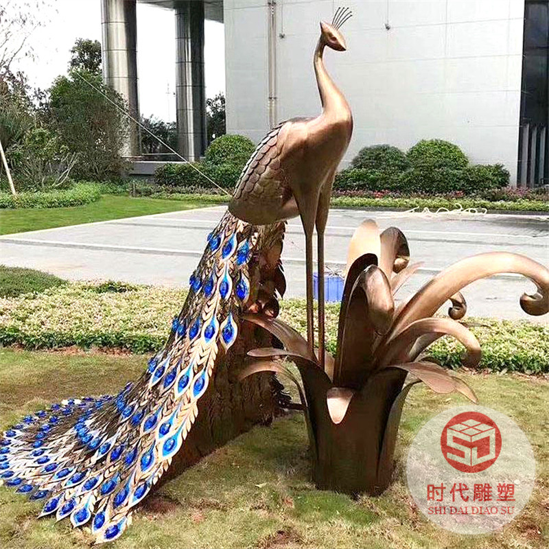 大型不銹鋼雕塑定制戶外鳳凰海豚鹿鯨魚(yú)圓環(huán)公園學(xué)校園林景觀擺件