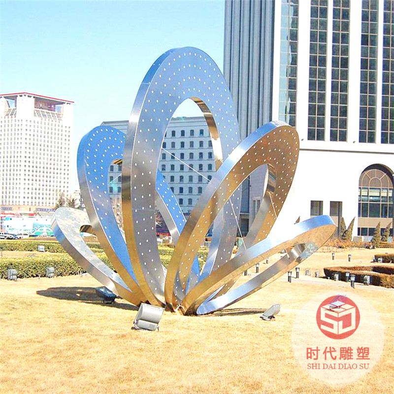 不銹鋼雕塑廠家定制商場(chǎng)廣場(chǎng)校園林大型地產(chǎn)鏡面現(xiàn)代抽象創(chuàng)意雕塑