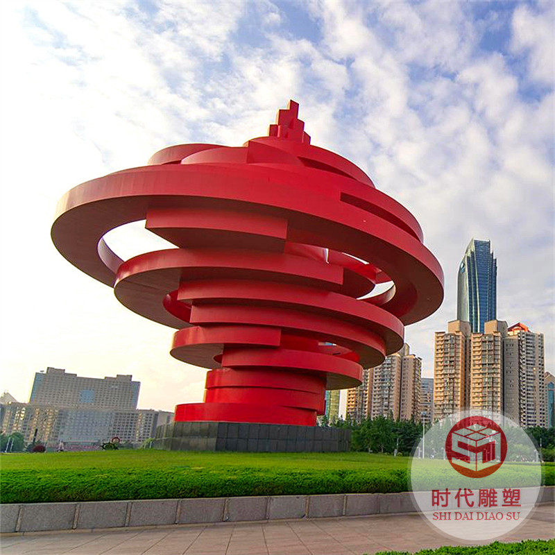 城市戶外大型不銹鋼鹿廣場園林景觀雕塑定制月亮鏡面發(fā)光圓環(huán)圓球