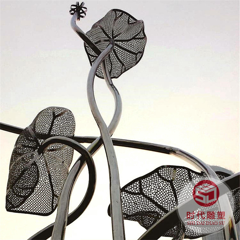 大型不銹鋼標志性建筑雕塑城市園林發(fā)光異型雕塑不銹鋼雕塑廠家