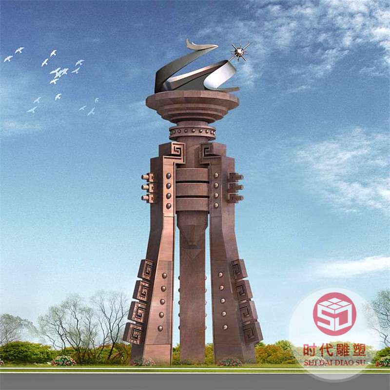 不銹鋼鏤空月牙雕塑地產(chǎn)小區(qū)售樓處門庭水景景觀發(fā)光圓環(huán)月亮雕塑