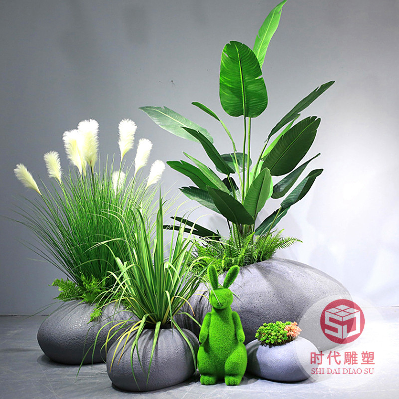 戶外玻璃鋼市政花盆公路天橋高架橋景觀綠化花箱隔離護(hù)欄方形花槽