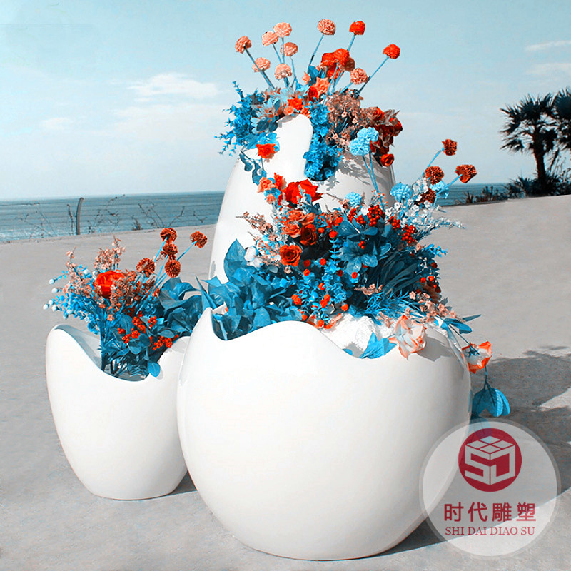 廠家批發(fā)戶外高架橋長方形玻璃鋼花盆景觀花箱玻璃鋼市政花箱花盅