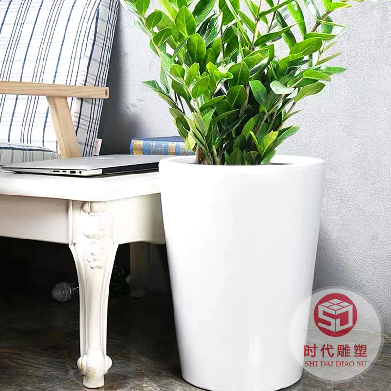 廠家供應(yīng)玻璃鋼模壓花盆河道街道景觀種植花箱高架橋懸掛式花槽