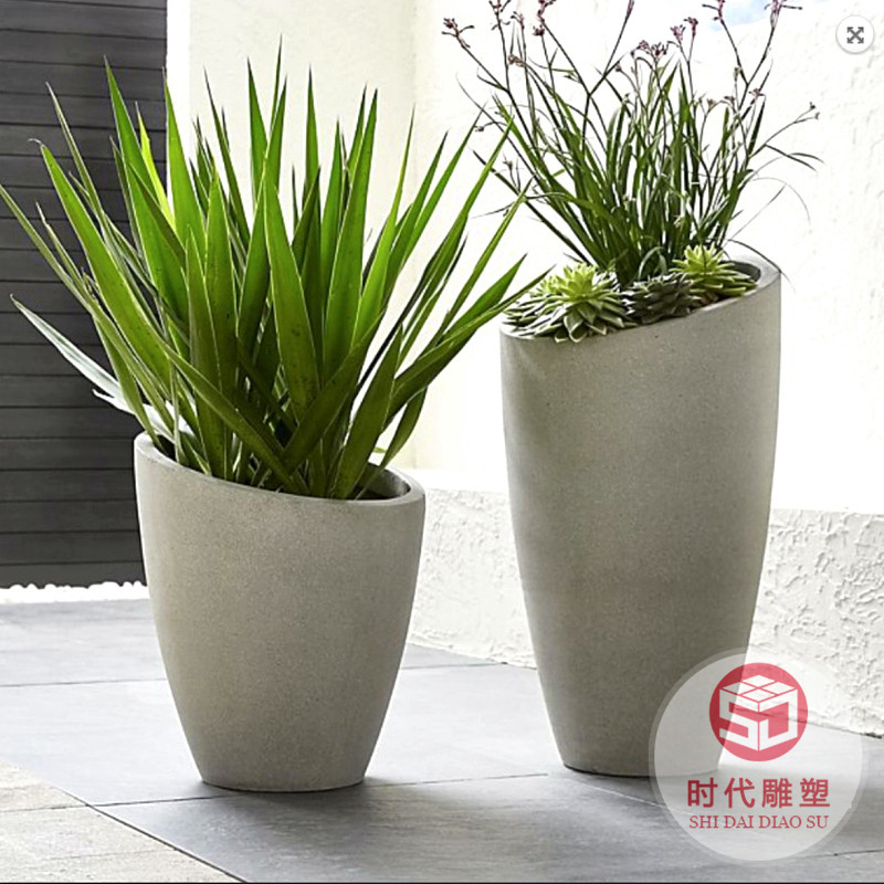 創(chuàng)意花箱花缽戶外玻璃鋼雕塑園林景觀大型商場酒店大花盆美陳擺件