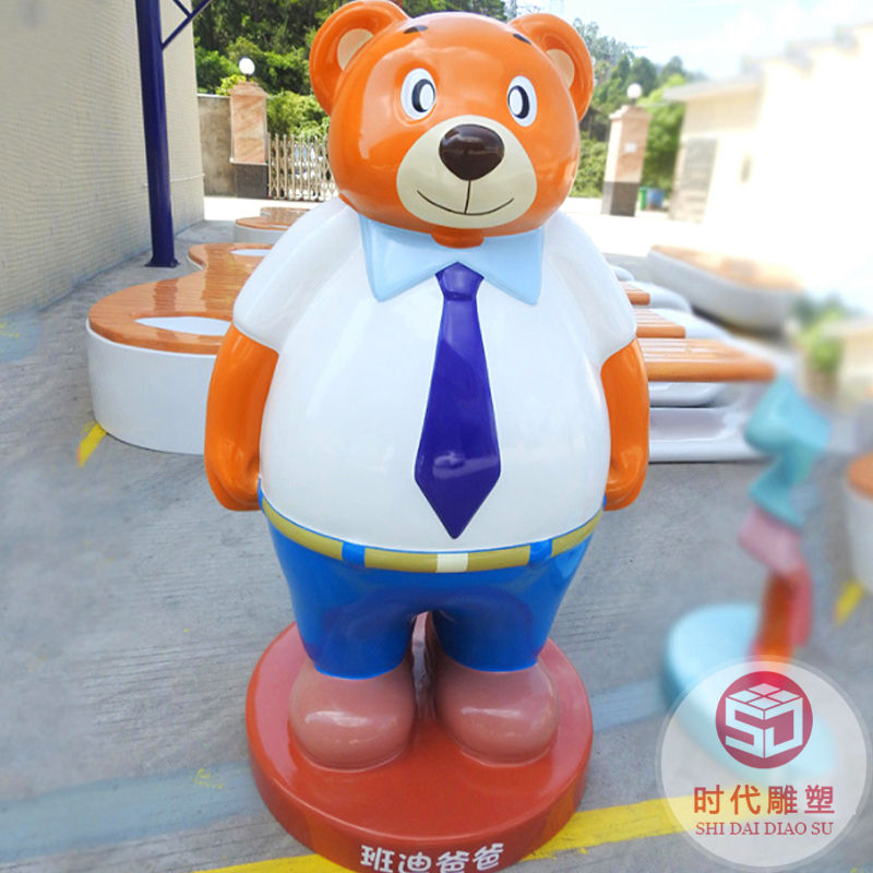 玻璃鋼雕塑網(wǎng)紅芝麻街公仔擺件卡通造型商場酒店景觀裝飾卡通擺件