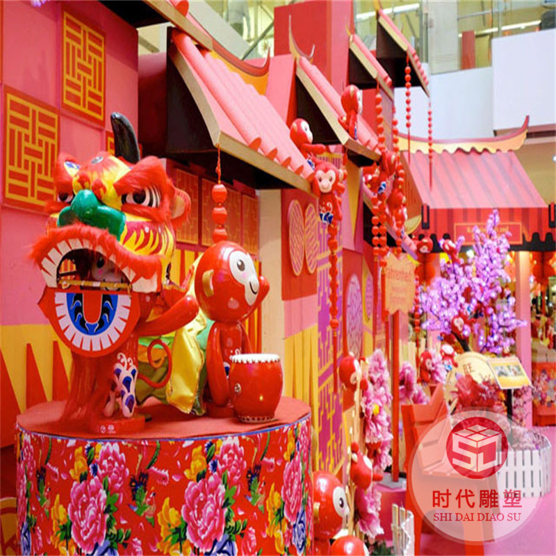 卡通兔子雕塑戶外大型玻璃鋼商廣場美陳網(wǎng)紅打卡裝飾品落地大擺件