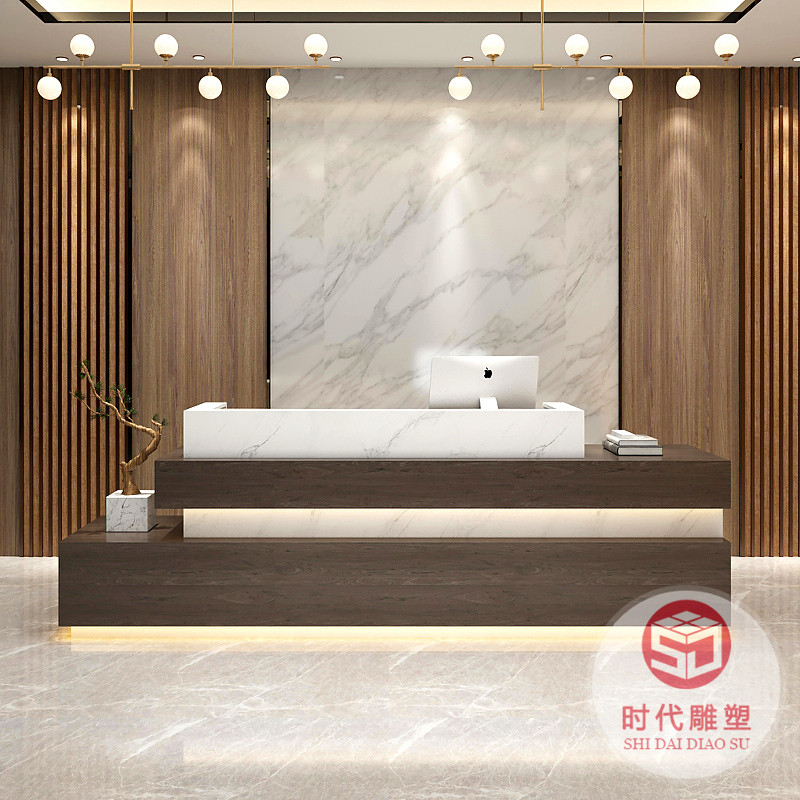 異形創(chuàng)意玻璃鋼烤漆前臺售樓部酒店接待前臺酒吧吧臺商場咨詢臺桌