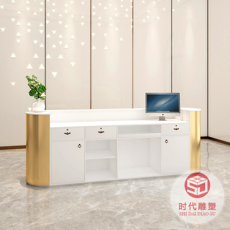 玻璃鋼接待前臺異形組合公司圓弧牙科醫(yī)院咨詢幼兒園銀行吧臺定制