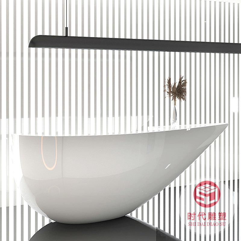 玻璃鋼烤漆前臺定制護(hù)士站工作臺酒吧公司圓形半弧異形吧臺接待臺