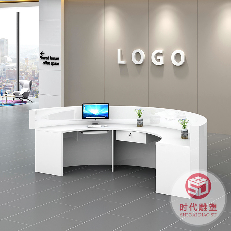 玻璃鋼異形前臺(tái)酒店接待臺(tái)售樓部迎賓臺(tái)酒吧醫(yī)院吧臺(tái)收銀臺(tái)服務(wù)臺(tái)