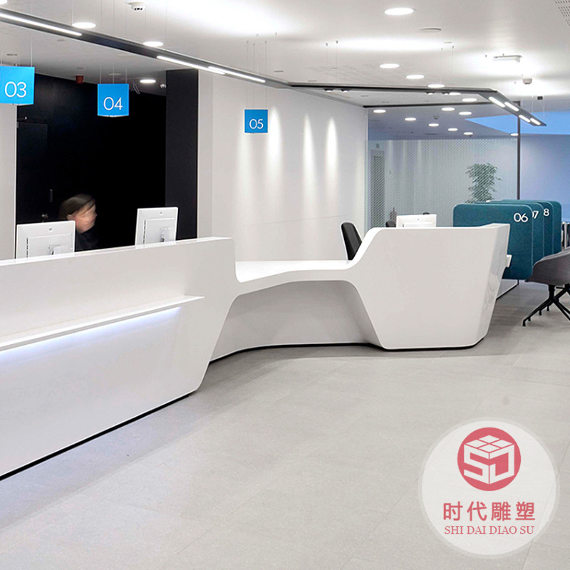 定制簡(jiǎn)約大氣前臺(tái)接待臺(tái)現(xiàn)代迎賓臺(tái)服務(wù)臺(tái)前臺(tái)吧臺(tái)收銀臺(tái)生產(chǎn)廠家