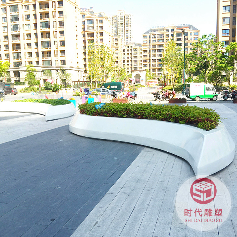 玻璃鋼座椅商場休閑創(chuàng)意樹林云朵椅公園庭院戶外市政樹池坐凳定制