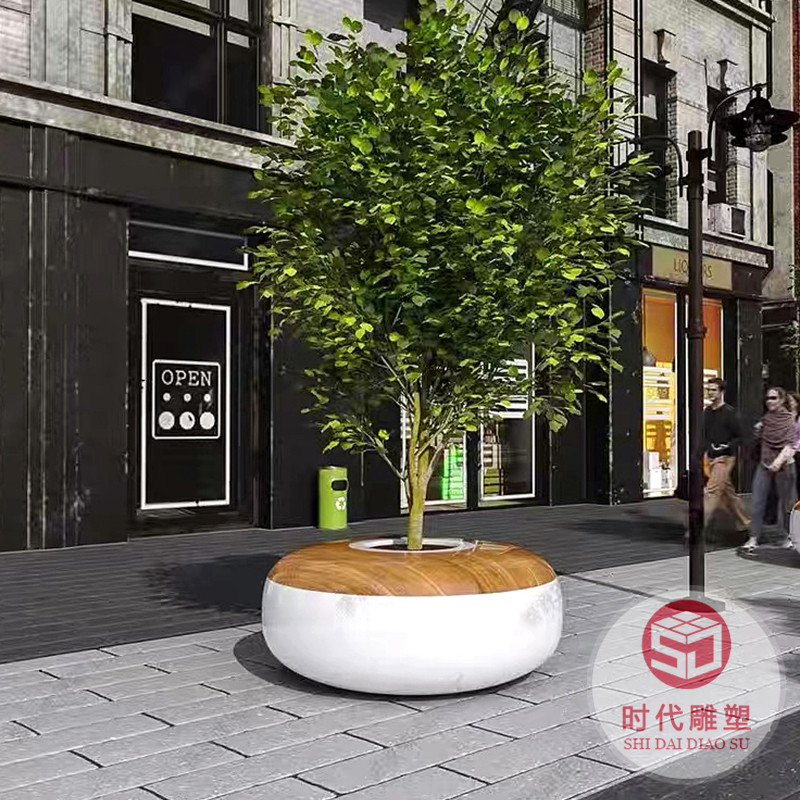 玻璃鋼商場休閑椅座椅樹池造型公共休息椅家具坐凳戶外創(chuàng)意椅定制