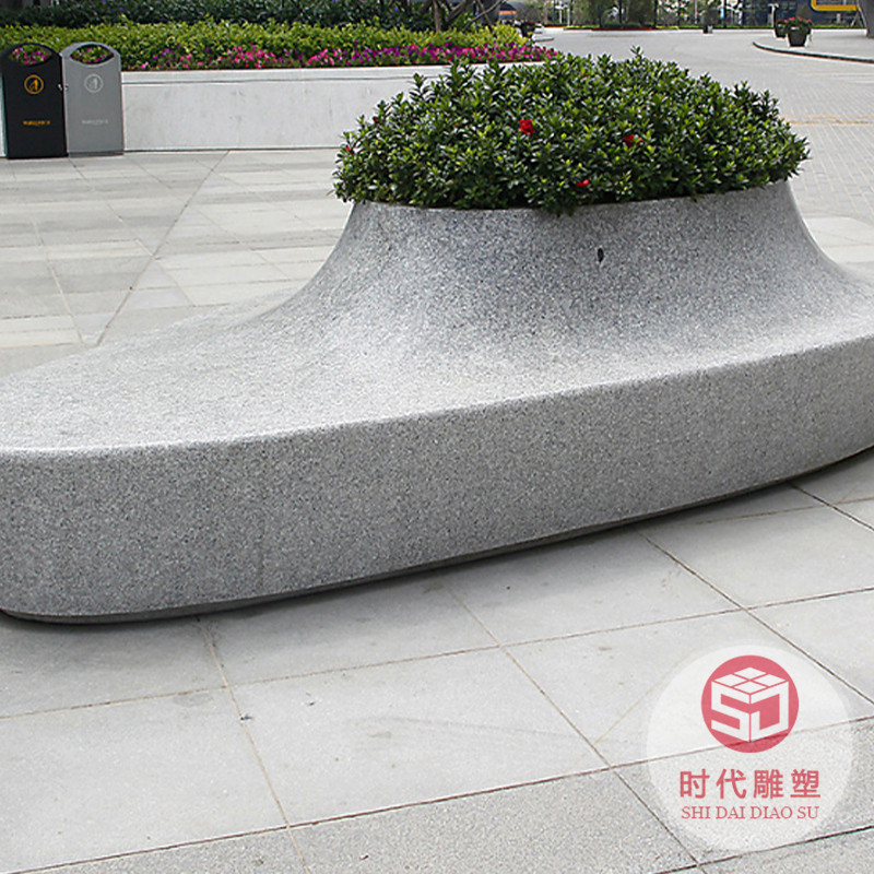 玻璃鋼樹池休閑座椅坐凳商場商業(yè)街公園戶外長椅公共休息等候椅子