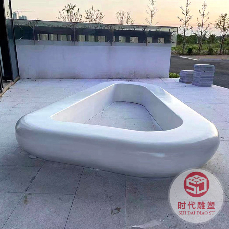 玻璃鋼商場休閑椅座椅樹池坐凳創(chuàng)意景觀園林異形花壇小區(qū)長條座椅