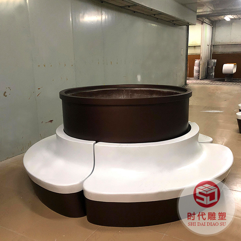 定制玻璃鋼樹池座椅園林景觀花壇創(chuàng)意座椅校園戶外休息區(qū)凳休閑椅