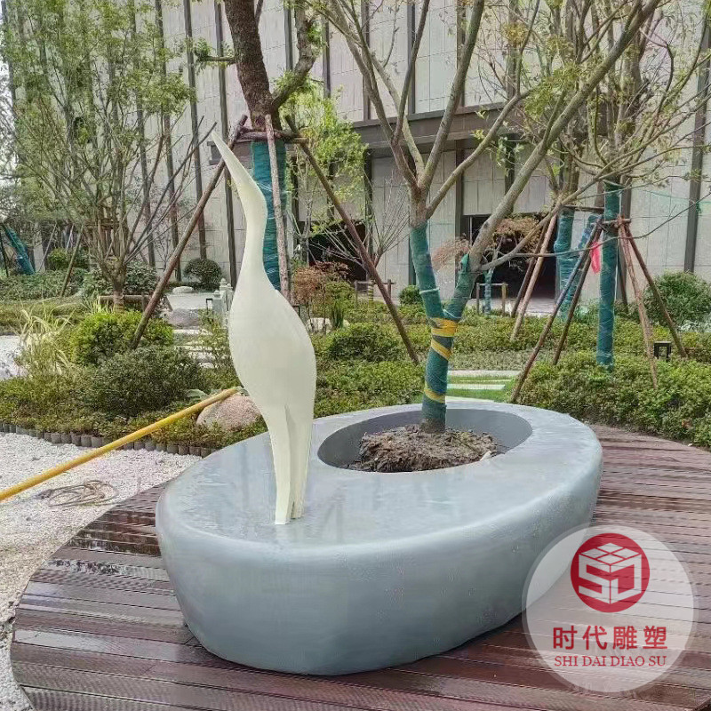 工廠玻璃鋼日字休閑座椅商場公園戶外玻璃鋼樹池坐凳創(chuàng)意美陳花箱