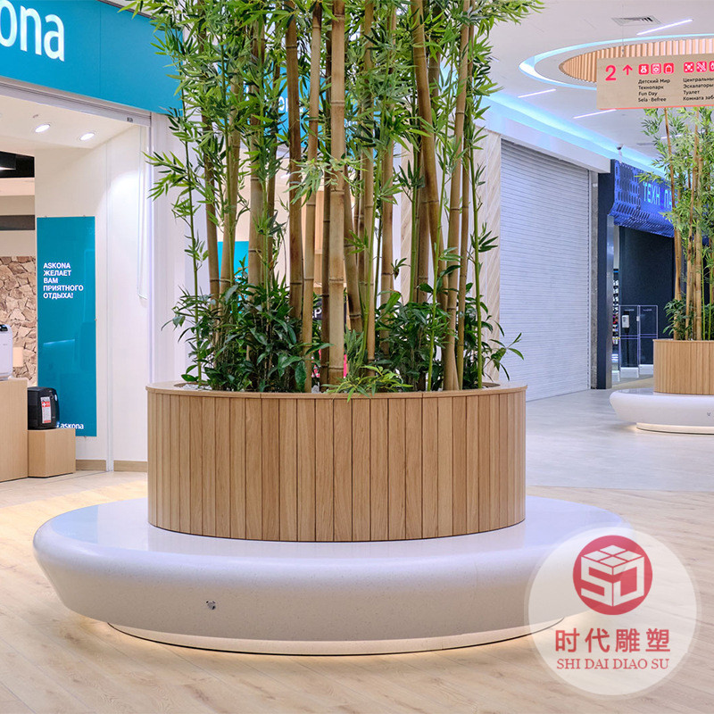 玻璃鋼休閑座椅商場(chǎng)美陳樹(shù)池坐凳機(jī)場(chǎng)椅子創(chuàng)意造型戶外等候椅廠家