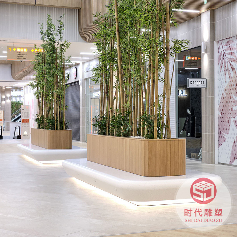 不銹鋼方形樹(shù)池坐凳金屬鐵藝公園林圍欄異形花壇戶外鏤空休閑座椅