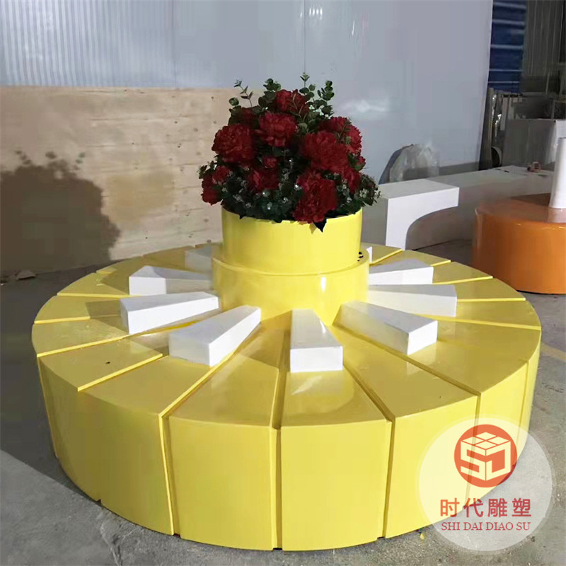 室內(nèi)外玻璃鋼公共大型商場(chǎng)花壇戶外花池樹(shù)池座椅酒店休閑景觀組合