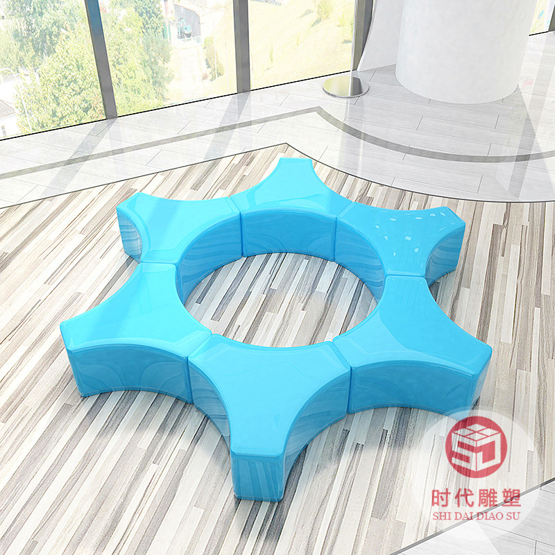 玻璃鋼座椅卡通甜甜圈坐凳商場(chǎng)休閑椅商業(yè)廣場(chǎng)坐椅戶外休息椅定制