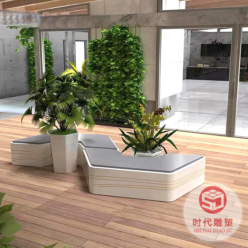 玻璃鋼立體字母座椅商場美陳兒童創(chuàng)意坐凳戶外靠背公共休息休閑椅