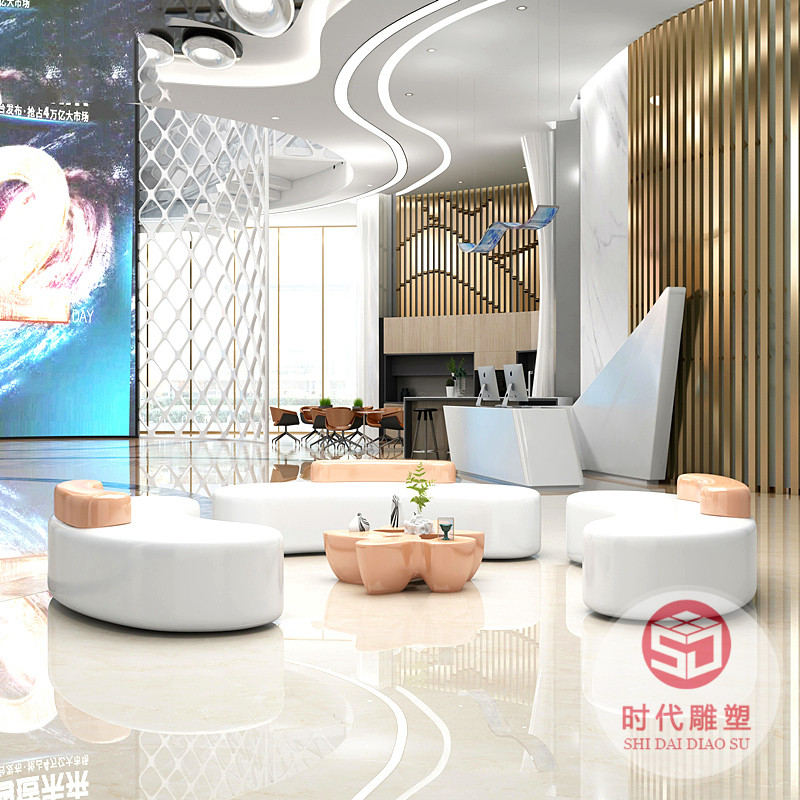 玻璃鋼長條凳組合兒童樂園休閑座椅休息區(qū)接待處商場(chǎng)戶外公園定制