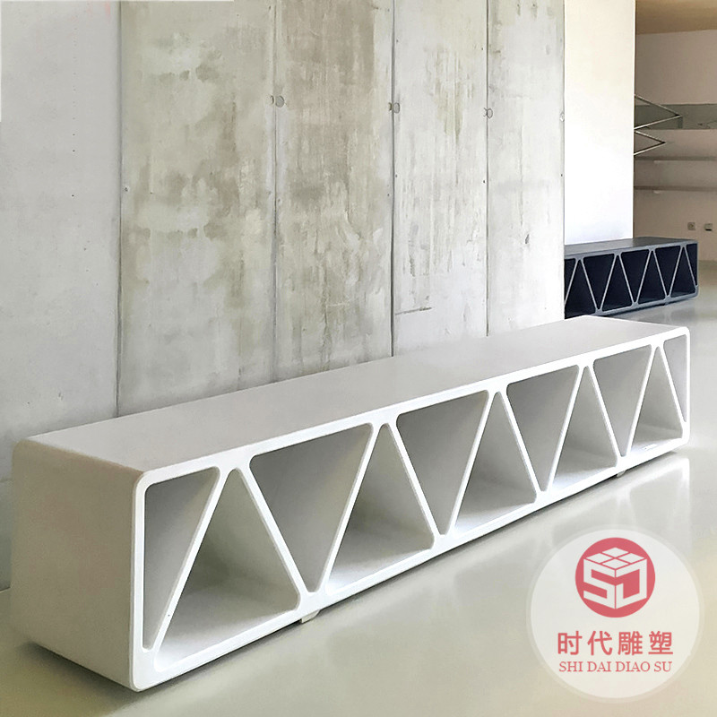 玻璃鋼凳子花盆大型商場創(chuàng)意心形座椅戶外公園裝飾美陳雕塑座凳